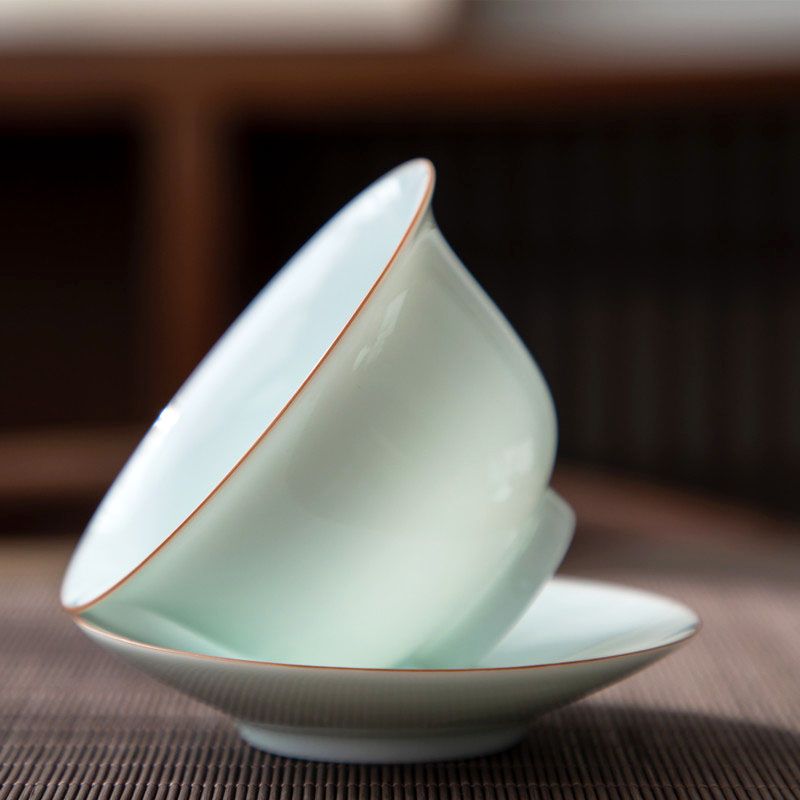 景德鎮 羊脂玉白瓷淡青色釉 茶杯 供杯 茶碗 功夫茶 景德鎮羊脂玉白瓷淡青色釉 茶杯 供杯 茶碗